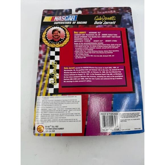 NEW Toy Biz 1997 Nascar Superstars Of Racing Dale Jarrett 5" Action Figure - Picture 8 of 8